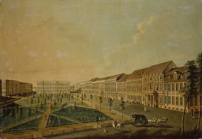 Veduta di Wilhelmsplatz da sud, 1773 da Johann Friedrich Meyer